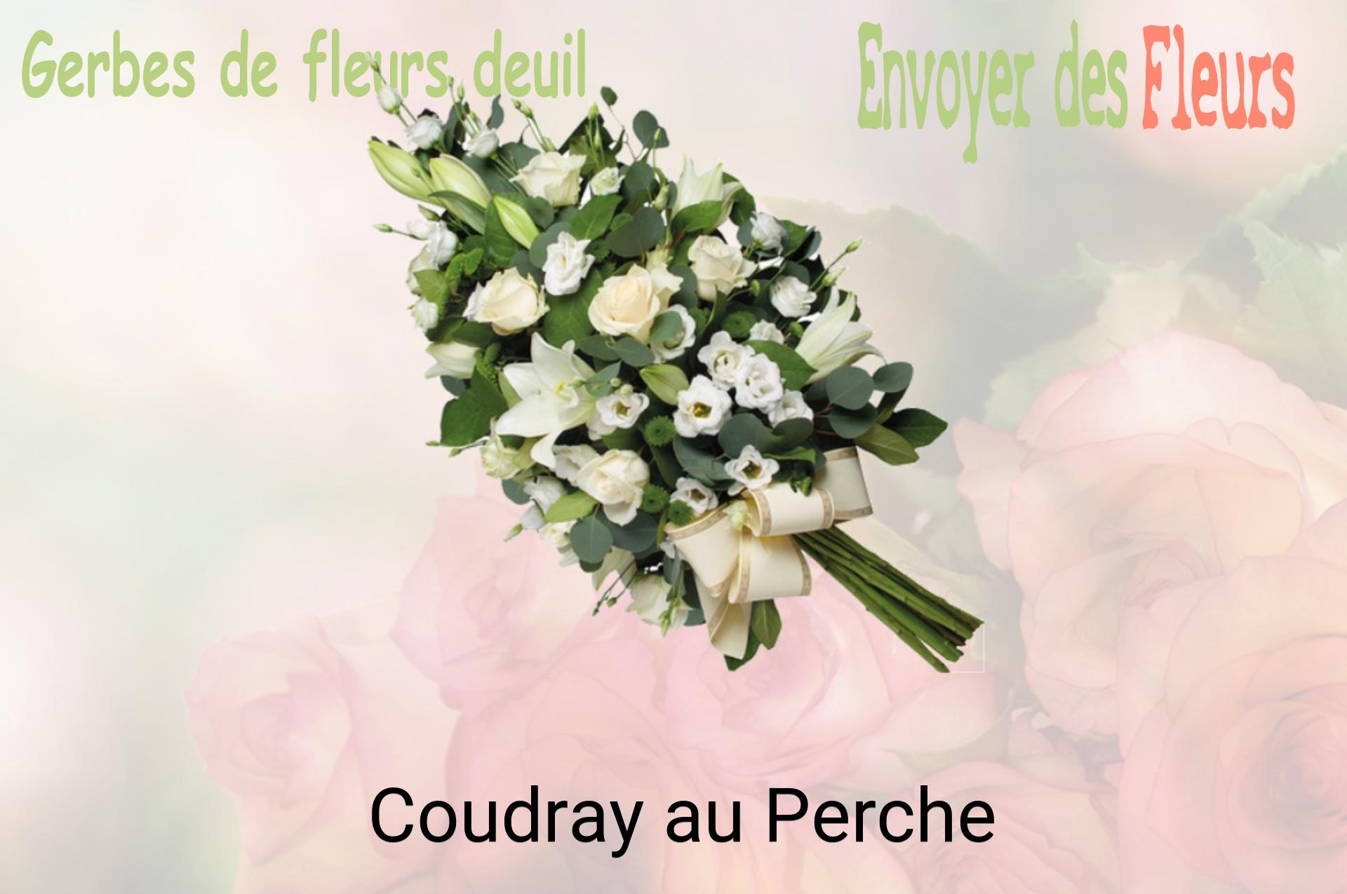 Gerbe de fleurs de deuil livrée à Coudray-au-Perche